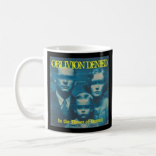Kaffemugg I förtvivlans grepp (Vänster)