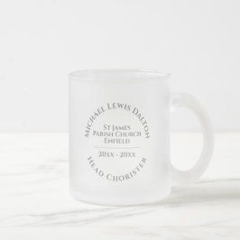 Kaffemugg i frostad glas för huvudsångare