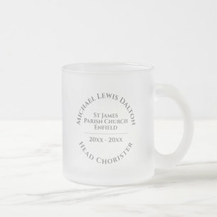 Kaffemugg i frostad glas för huvudsångare