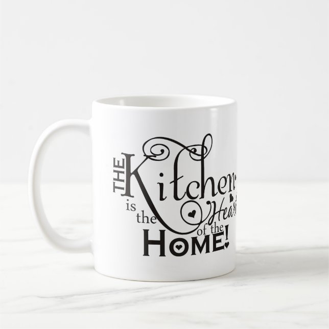 Kaffemugg - Köket är hjärtat i hemmet (Vänster)
