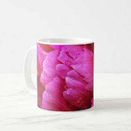 Kaffemugg - Kronblad av Peonyblomma Efter Regnet