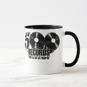 Kaffemugg - logotyp för 500 rekord