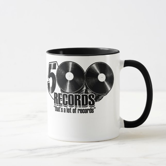 Kaffemugg - logotyp för 500 rekord (Höger)