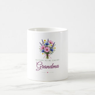 Kaffemugg - Lycklig att kallas för Mormor