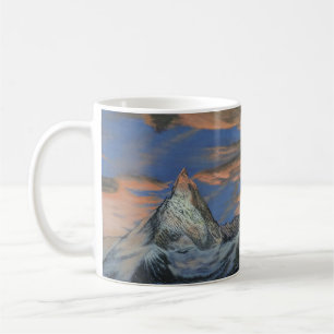 Kaffemugg - "Matterhorn vid solnedgång"