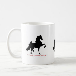 Kaffemugg med amerikanen Saddlebreds