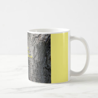 kaffemugg med… blom var du planteras