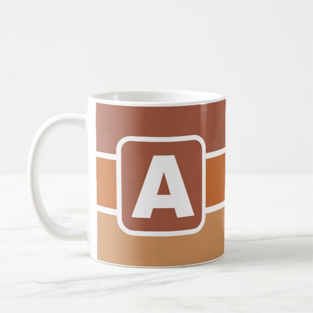 Kaffemugg med bokstav A ( Ditt namn ) (Vänster)
