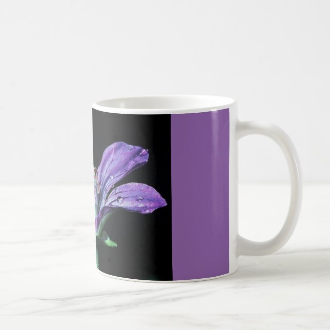kaffemugg med den purpurfärgade flower.en (Höger)