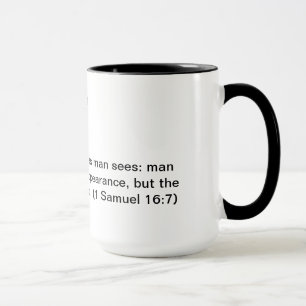Kaffemugg med den Samuel för bibelverse 1 16:7