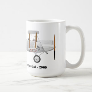 Kaffemugg med en biplane på den