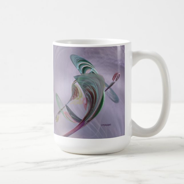kaffemugg med en fractalblomma (Höger)