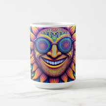 Kaffemugg med hipp-tema solros