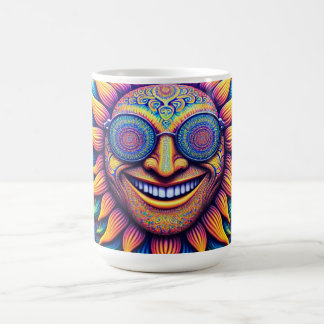 Kaffemugg med hipp-tema solros