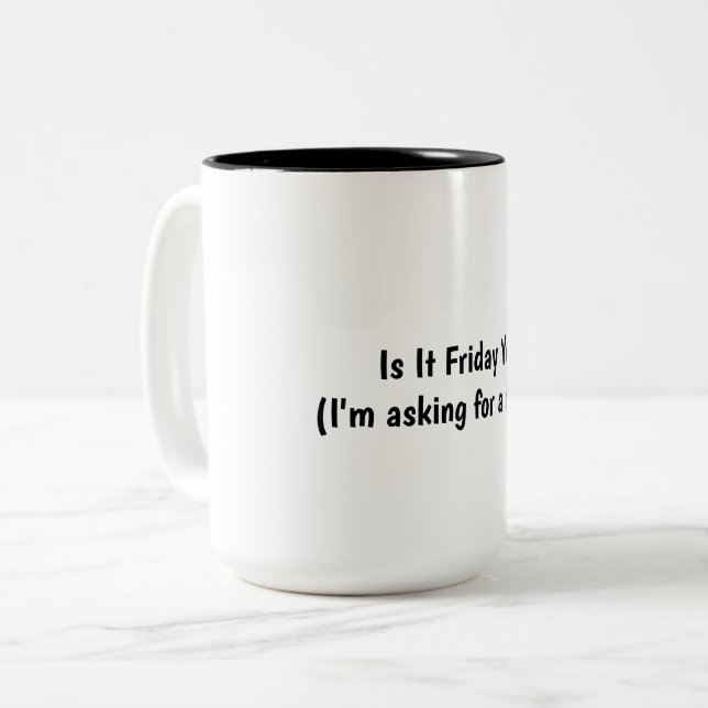 Kaffemugg med humor (Framsida vänster)