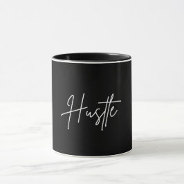 Kaffemugg med Hustle-citat