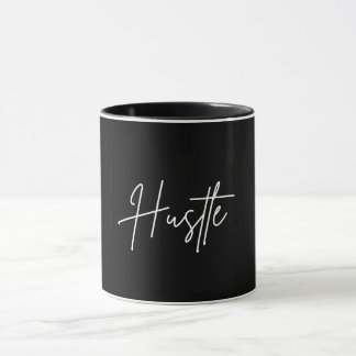 Kaffemugg med Hustle-citat