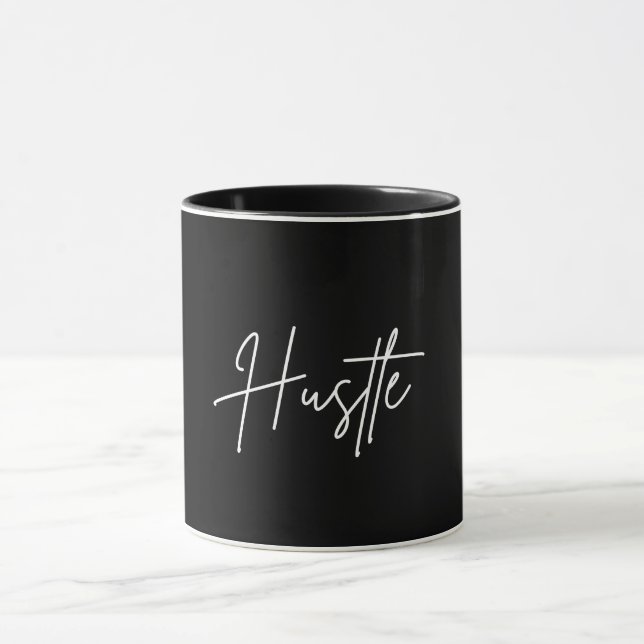 Kaffemugg med Hustle-citat (Center)