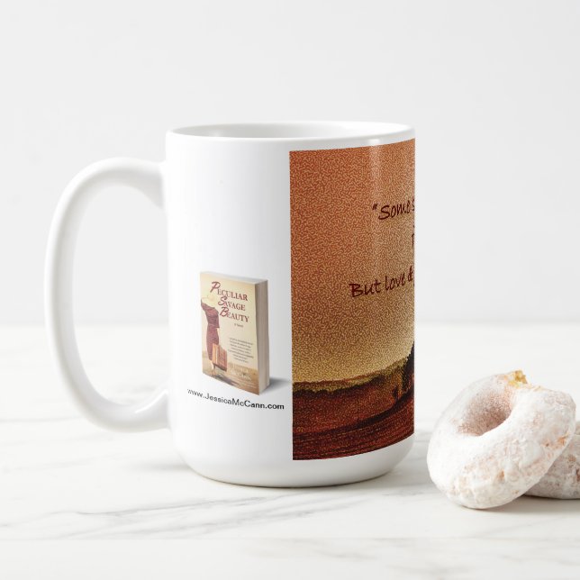 kaffemugg med inspirerande citat om konst (Med munk)