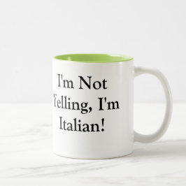 Kaffemugg med italienskt ordstäv
