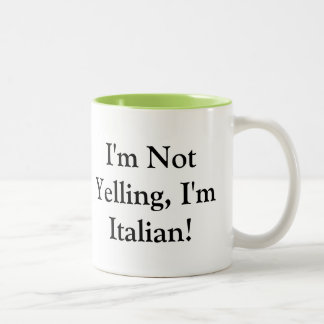 Kaffemugg med italienskt ordstäv