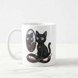Kaffemugg med Lady Justice svart katt advokat