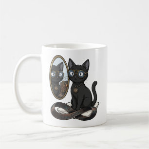 Kaffemugg med Lady Justice svart katt advokat