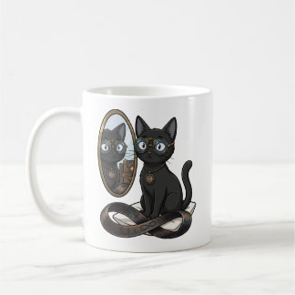 Kaffemugg med Lady Justice svart katt advokat