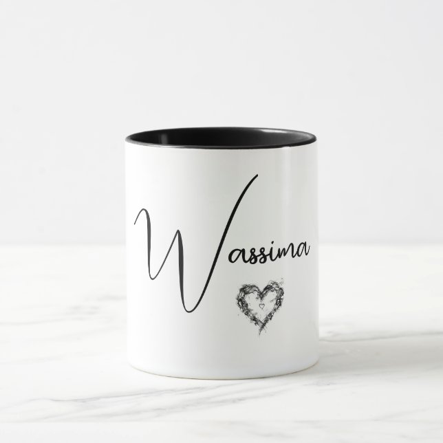 Kaffemugg med namn, kopp födelsedags julpresent (Center)