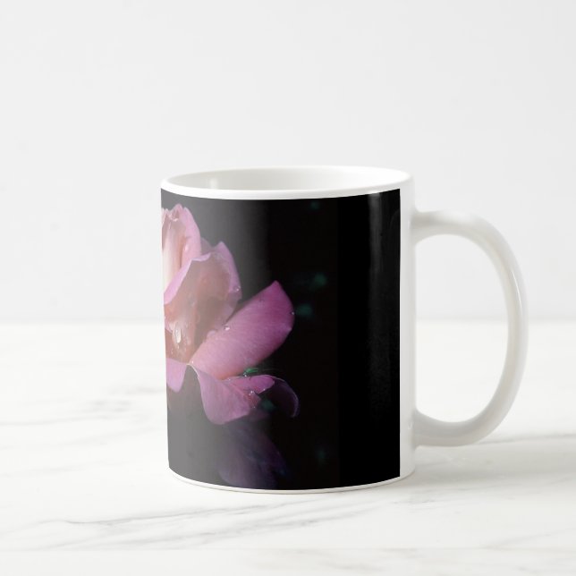 kaffemugg med rosa ros (Höger)