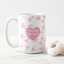 Kaffemugg med rosa rosett-drömmar