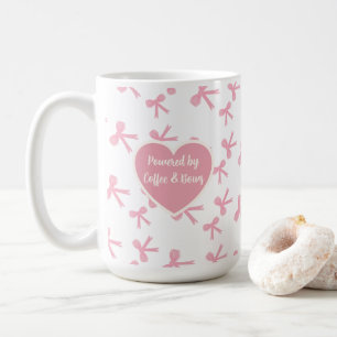 Kaffemugg med rosa rosett-drömmar