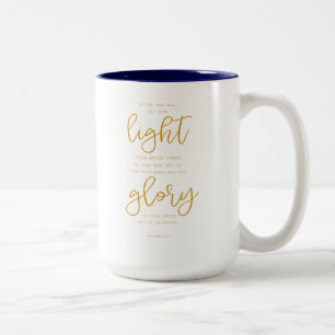 Kaffemugg med scripturen - Matthew 5:16