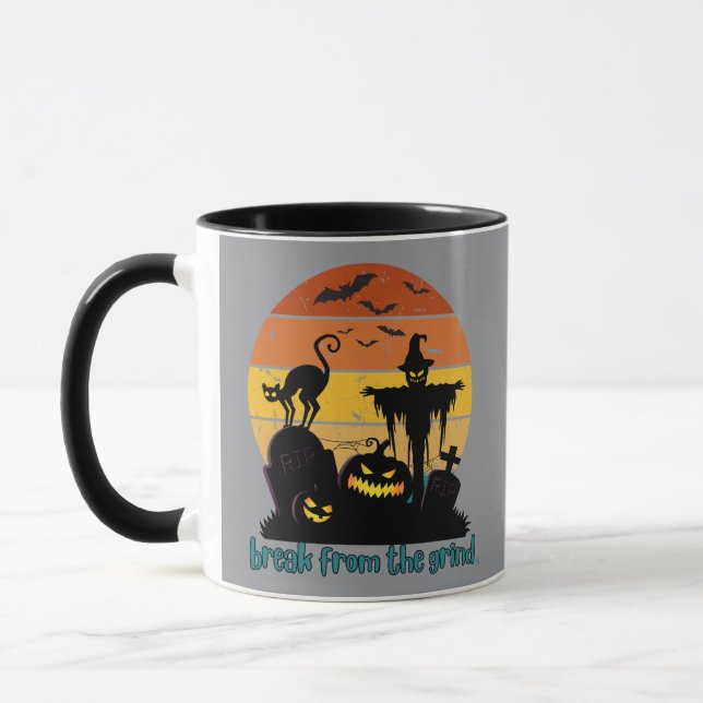 Kaffemugg med spöklik solnedgång (Vänster)