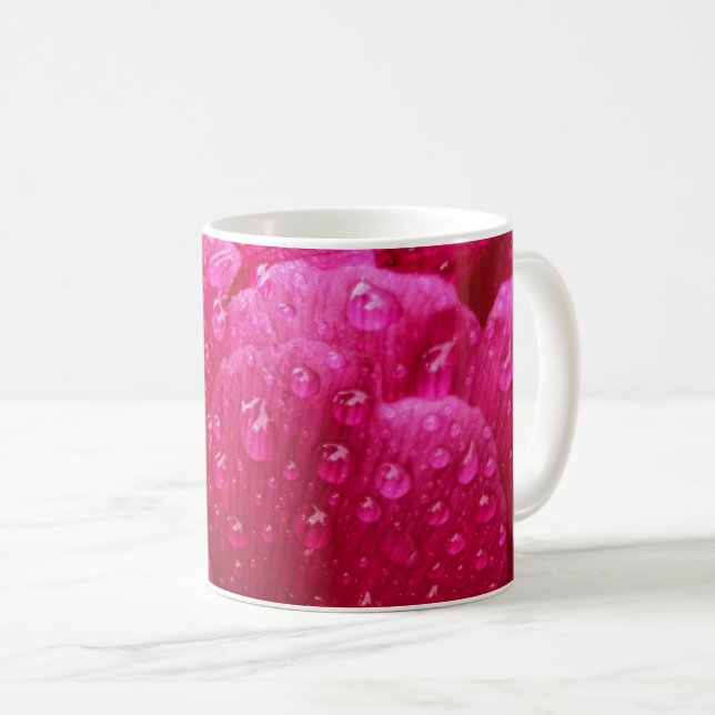 Kaffemugg - Pionblomma Efter Regnet (Framsida höger)