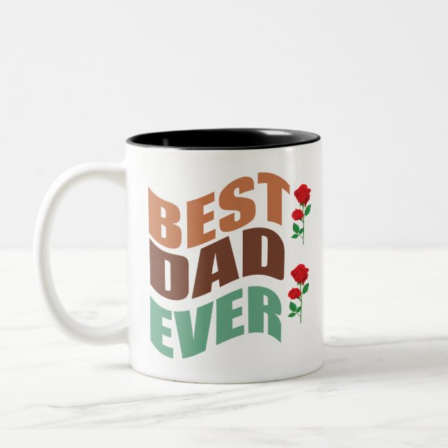 Kaffemugg present till pappa - Bästa pappa någonsi (Vänster)