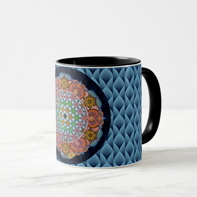 Kaffemugg "Samadhi" (akryl målning) (Framsida höger)