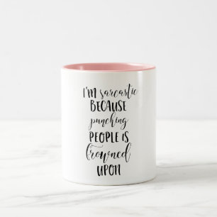 Kaffemugg - Sarcasm, roliga citationstecken,