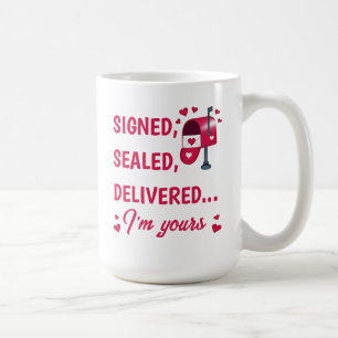 Kaffemugg signerad, förseglad, levererad till alla