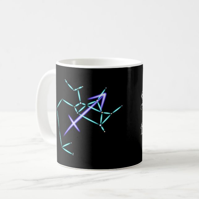 Kaffemugg Stjärnbilden Skytten (Framsida vänster)