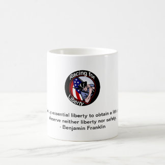 Kaffemugg - tävla för frihetlogotypen w/Franklin