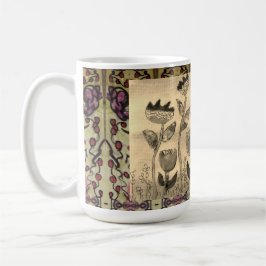 Kaffemugg - Vågiga blommor