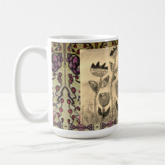 Kaffemugg - Vågiga blommor
