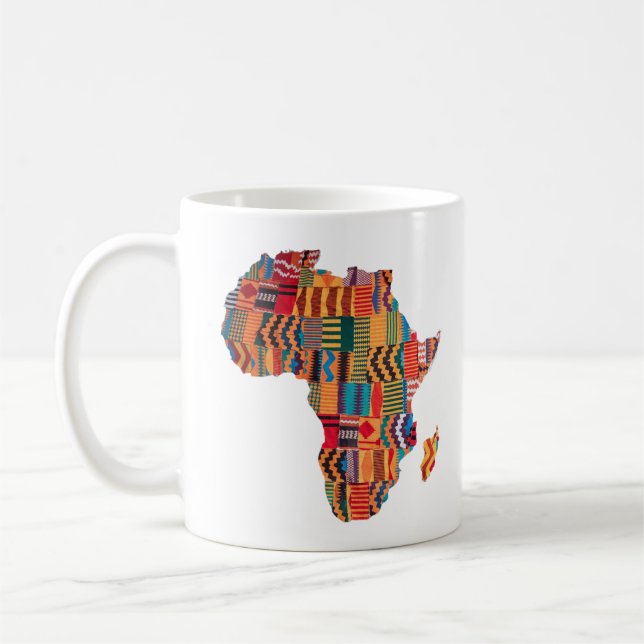 Kaffemugga med karta över Afrika Kaffemugg (Vänster)