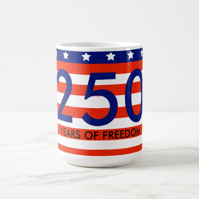 Kaffemugge för 250-årsjubileet av USA Kaffemugg (Center)