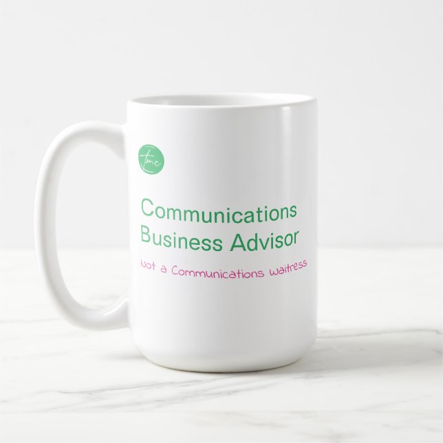 Kaffemugge för kommunikationsrådgivare kaffemugg (Vänster)