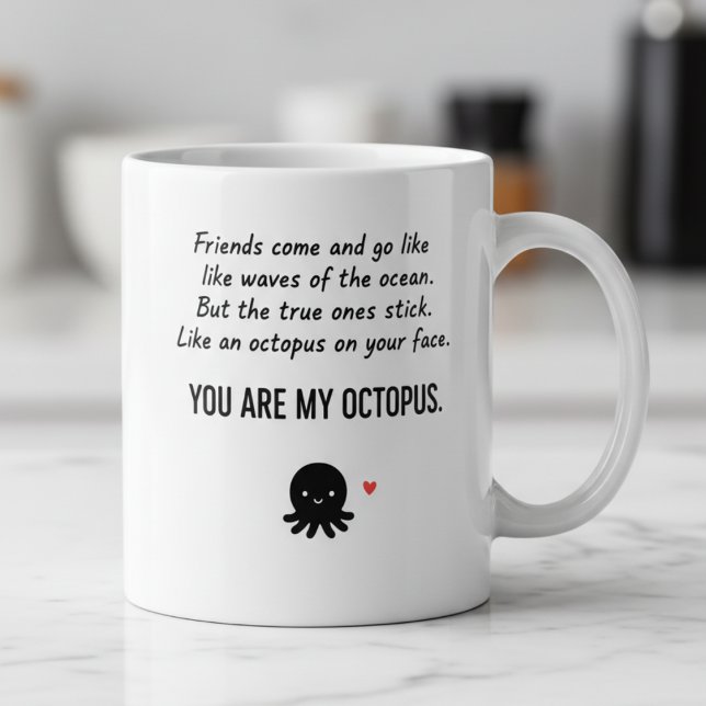 Kaffemugge för vänner - rolig present till bästa v Två-Tonad mugg (Skapare uppladdad)