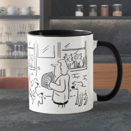 Kaffemugge med veterinärillustration mugg