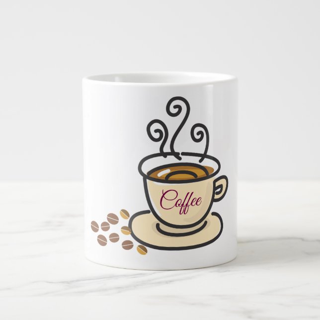 Kaffemuggen är något speciellt jumbo mugg (Framsidan)
