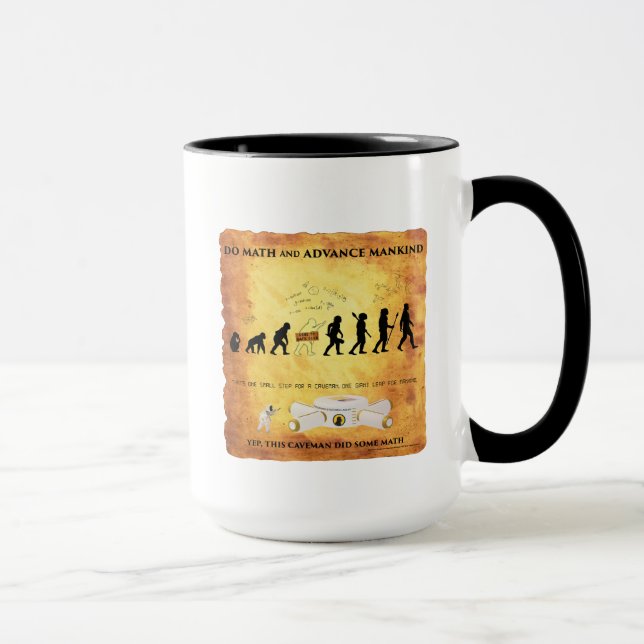 Kaffemuggen denna smart grottman gör Math Mugg (Höger)